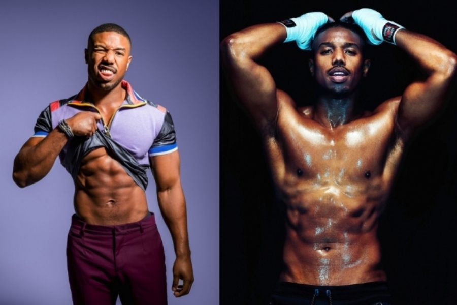 Michael B. Jordan có thân hình săn chắc, gọn gàng và phong cách thể thao khỏe khoắn