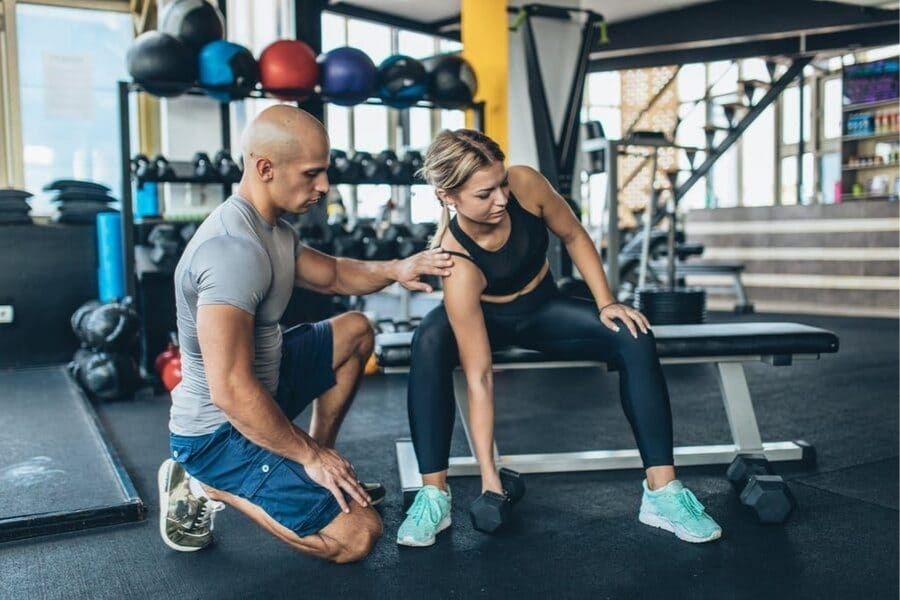 Tập luyện đúng cách giúp kích thích tăng cơ, hỗ trợ tăng cân rõ rệt